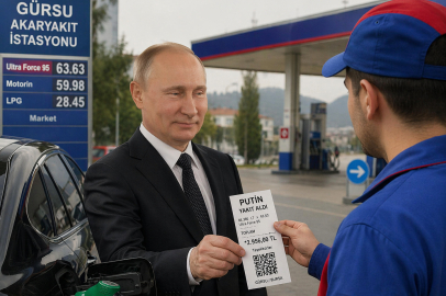 'Putin' Bursa'da yakıt aldı!
