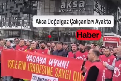 Bursagaz işçilerinden “Geçinemiyoruz” eylemi!