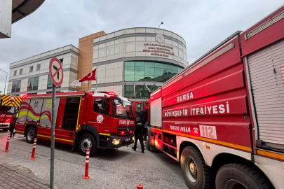 Bursa'da hastanede yangın paniği: Ekipler olay yerinde...