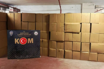 Bursa otoyolunda operasyon! 3 milyon makaron ele geçirildi