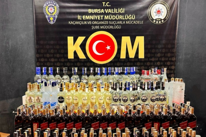 Bursa’da Sahte Alkollü İçki Operasyonu Gerçekleştirildi.