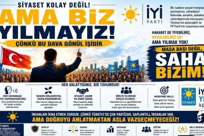 İYİ Parti Yıldırım İlçe Başkanı İsmail Seyis’ten Net Mesaj: “Masa Başında Değil, Sahanın İçindeyiz! Hakaret de İşitiriz, Kapı da Gösterilir Ama Geri Adım Atmayız” “Siyaset Kolay Değil, Ama Biz Yılmayız”
