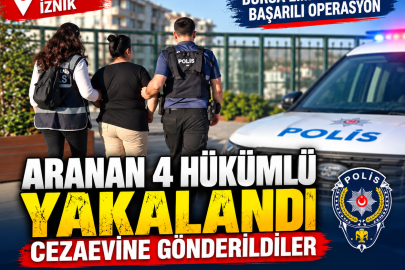 Bursa’da Aranan 4 Hükümlü Yakalandı: Cezaevine Gönderildiler