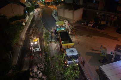 Yıldırım’da Gece Mesaisi: 2. Vatan Caddesi Asfaltlanıyor