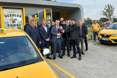 Anahtar Parti Bursa'dan korsan taşımacılığa karşı taksi esnafına destek