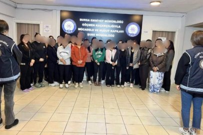 BURSA’DA 7 İŞ YERİNE EŞ ZAMANLI BASKIN! 26 YABANCI UYRUKLU KADIN SINIR DIŞI EDİLECEK